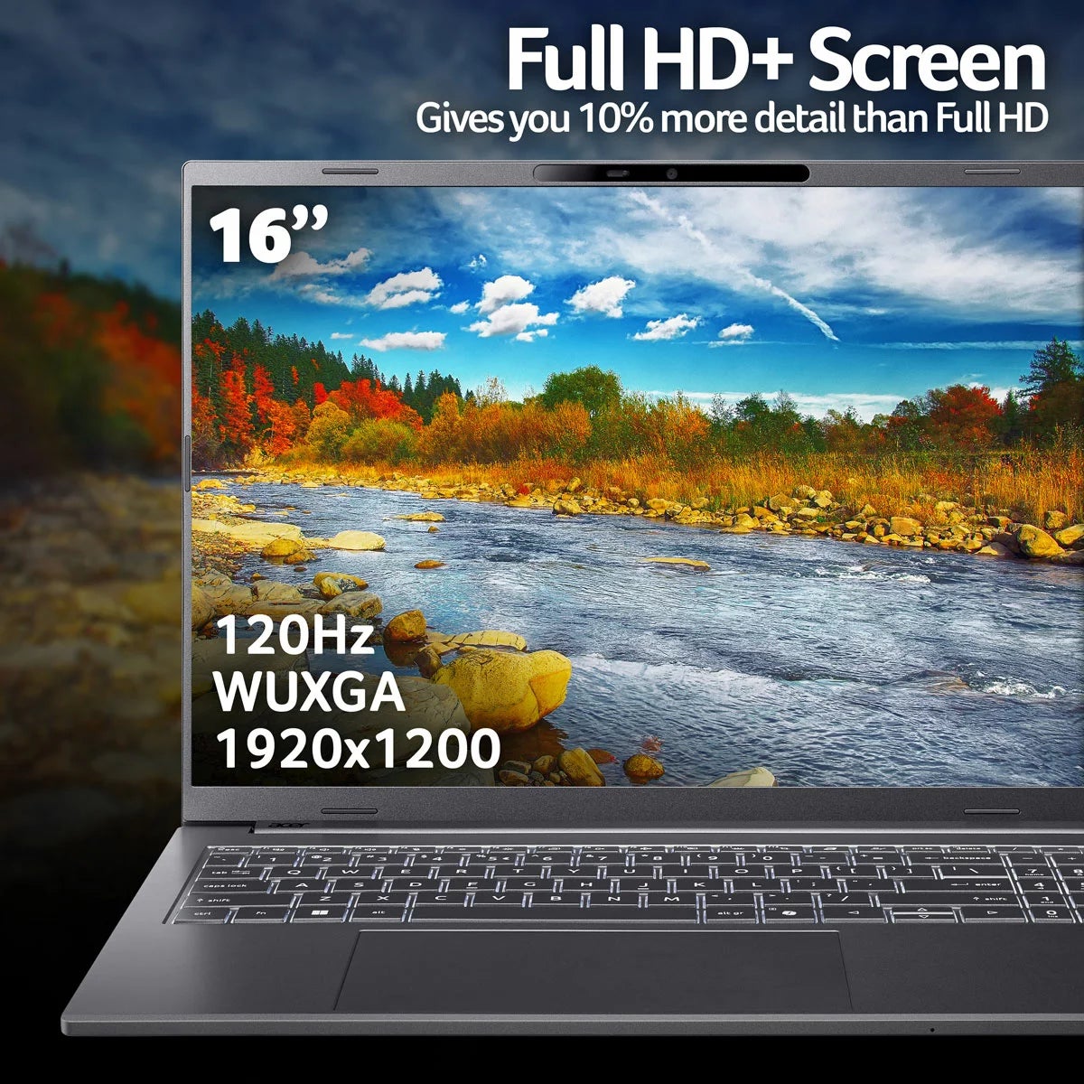 Acer Aspire, Copilot+ PC, AMD Ryzen AI 7, 16GB RAM, 512GB SSD, 16 Inch OLED Laptop, NX.JLLEK.00K, view 4