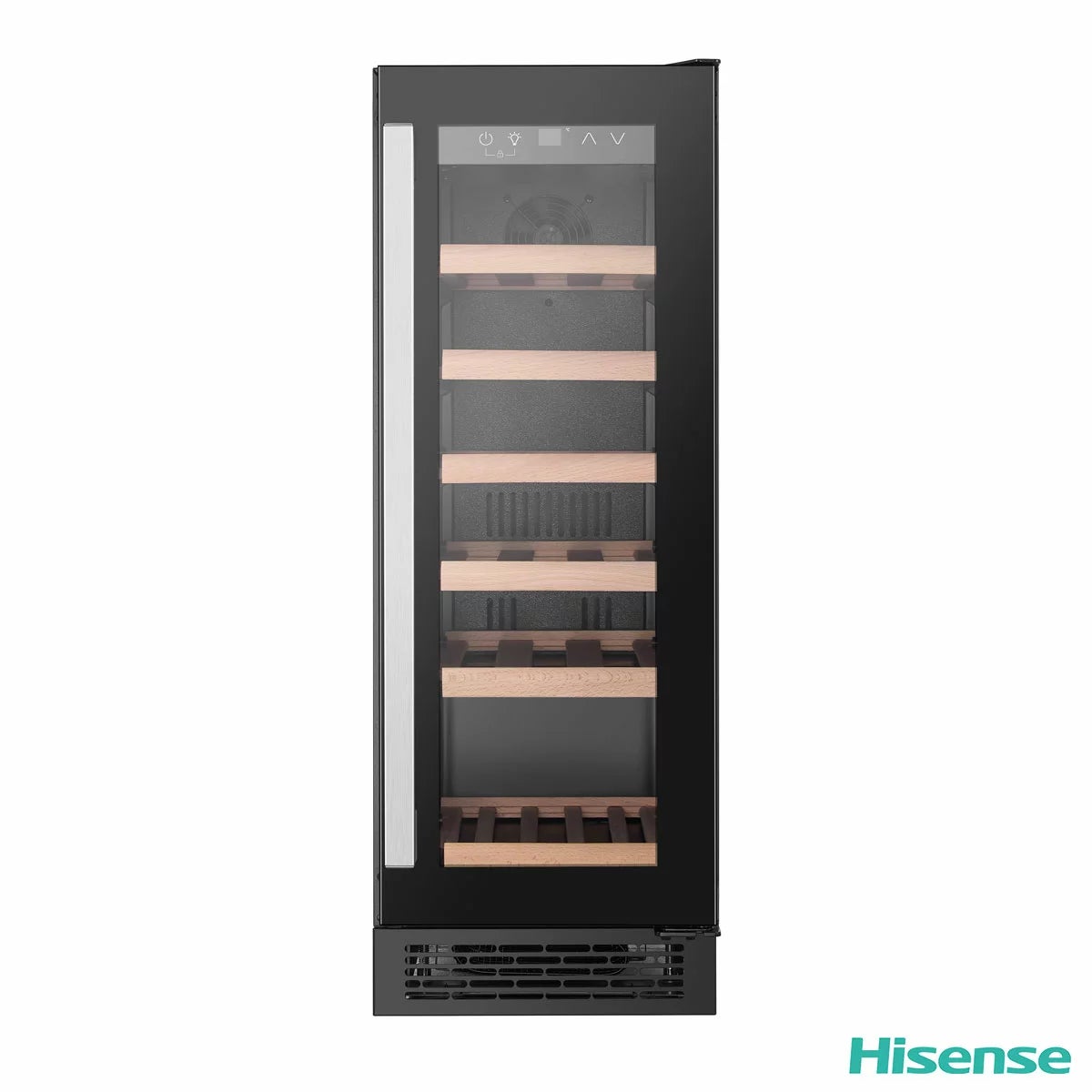 Hisense RW058B3ABGF, 19 Bottle Freestanding, Single Zone Wine Cooler, G Rated in Black