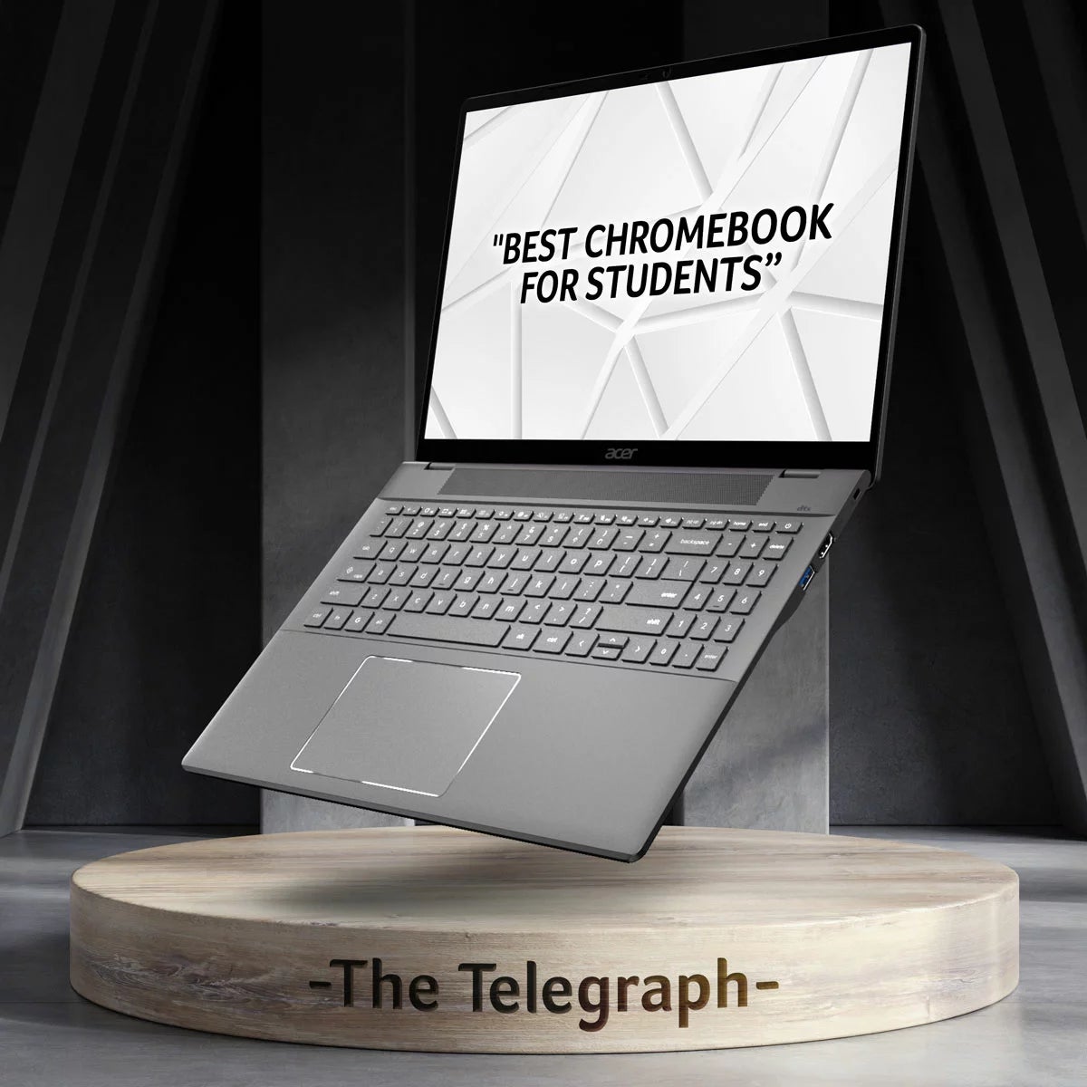 Acer Chromebook Plus, Intel Core 5, 8GB RAM, 128GB UFS, 16 Inch Laptop, NX.JCMEK.006, view 3