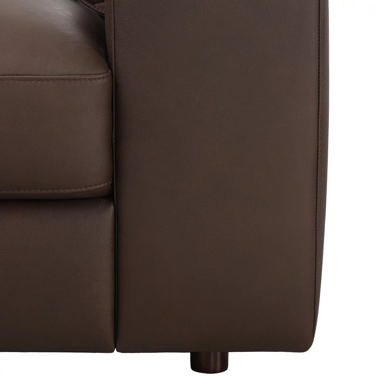 Simon Li Westbrook Brown Leather Corner Sofa, view 7
