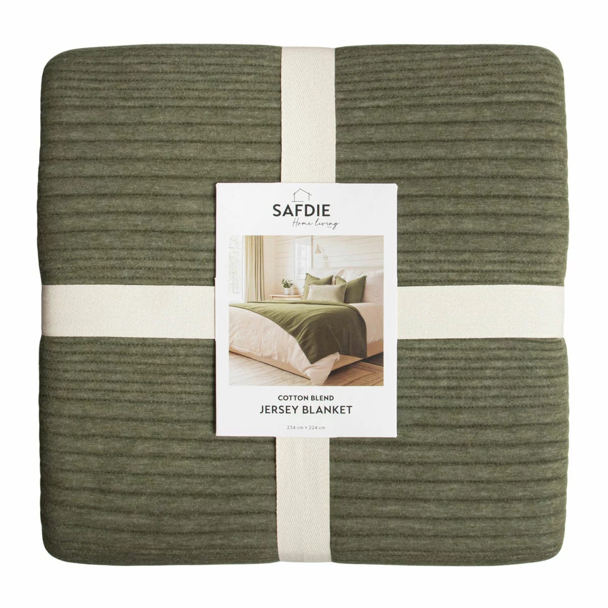 Safdie Cotton Blend Jersey Blanket, 224 x 234 cm, view 5