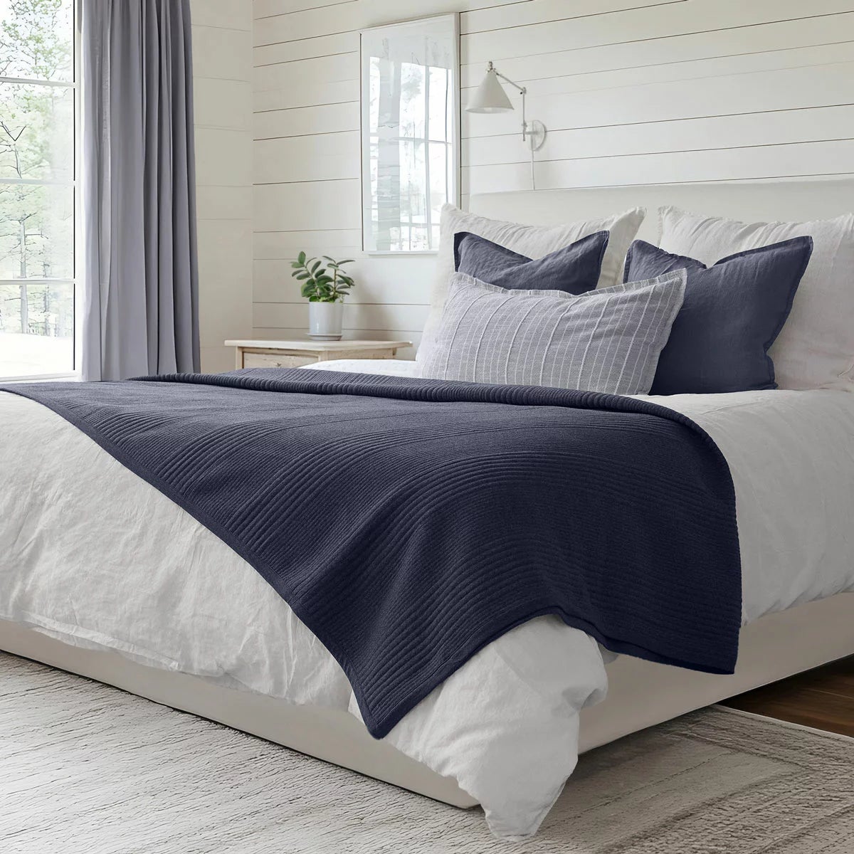 Safdie Cotton Blend Jersey Blanket, 224 x 234 cm, view 9