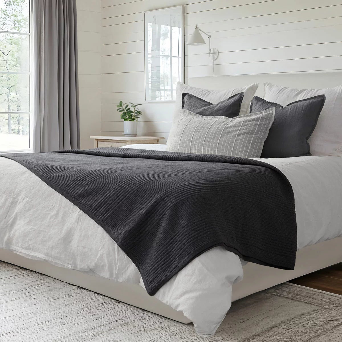Safdie Cotton Blend Jersey Blanket, 224 x 234 cm, view 21