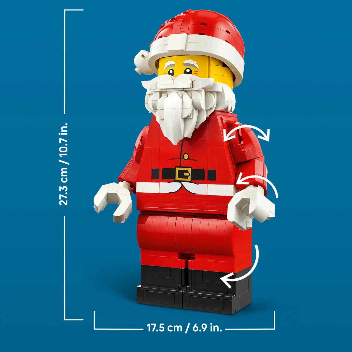 LEGO Iconic Up-Scaled Santa Minifigure - Model 40820 (10+ Years), view 6