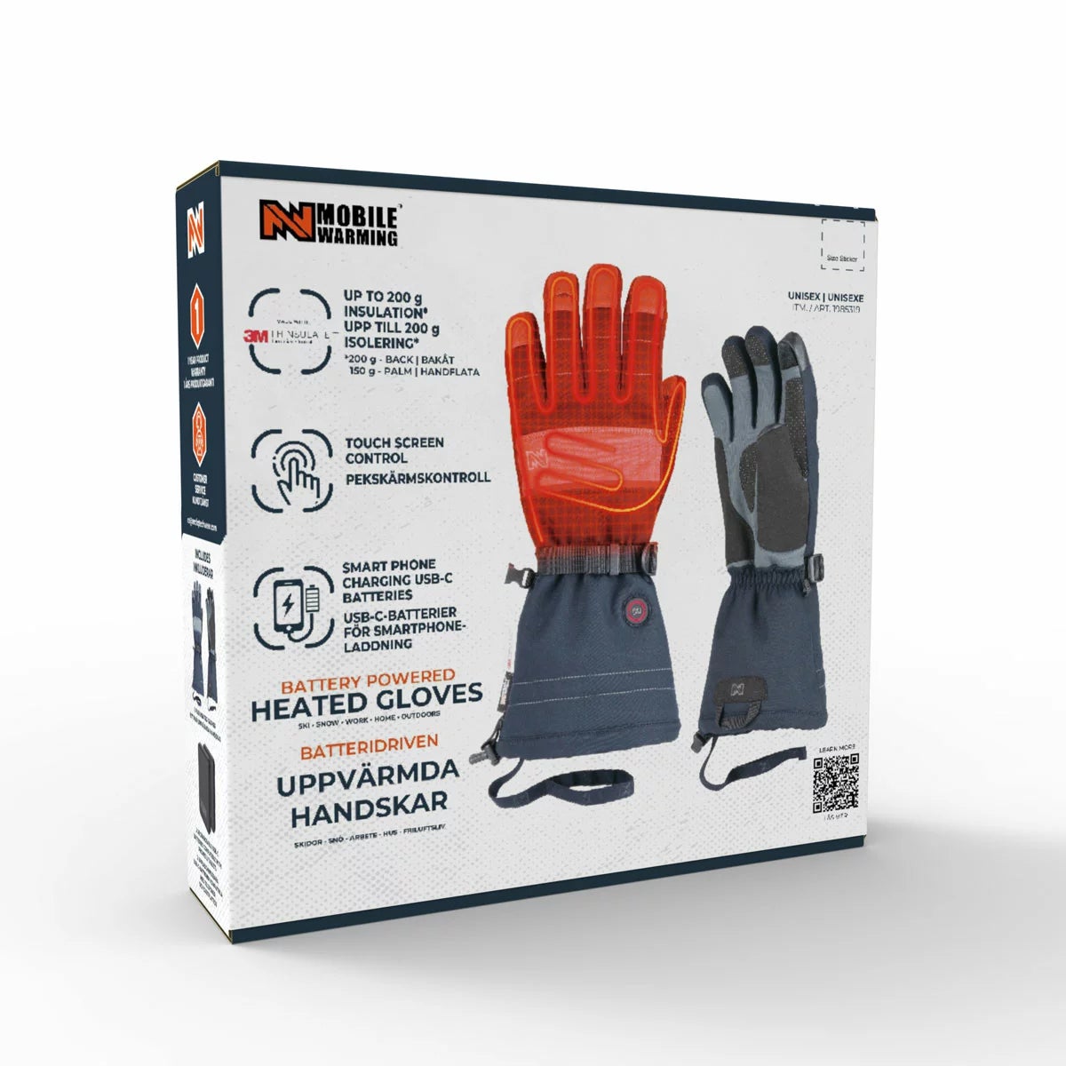 Mobile Warming® Heated Gloves in 5 Sizes, view 7