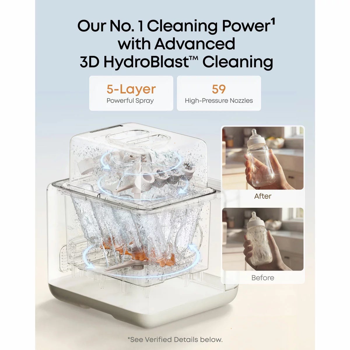 eufy S1 Pro Baby Bottle Washer & Steriliser with Replacement Accessories, view 2