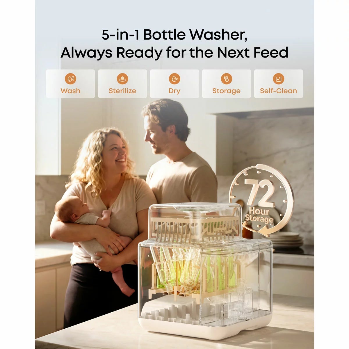 eufy S1 Pro Baby Bottle Washer & Steriliser with Replacement Accessories, view 7