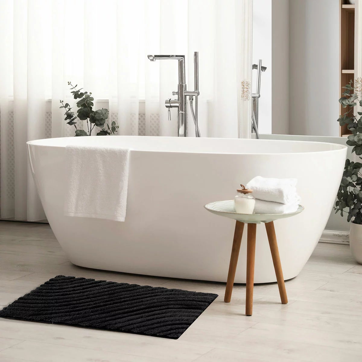 Safdie Tufted Wave Bath Mat, 56 x 91 cm, view 8