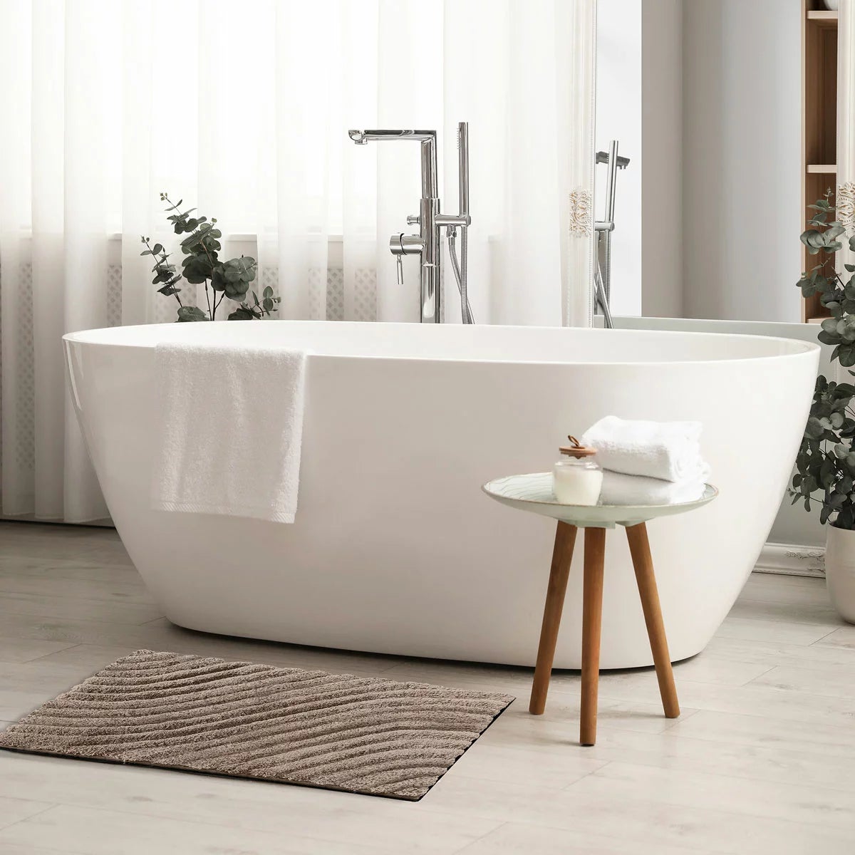 Safdie Tufted Wave Bath Mat, 56 x 91 cm, view 16
