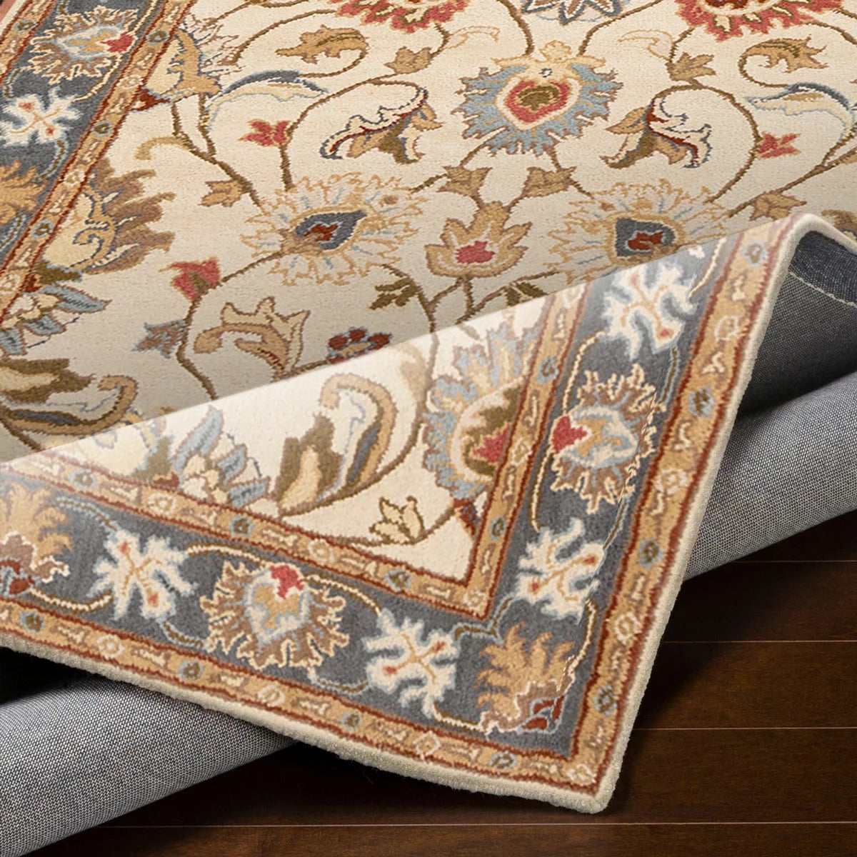 Livabliss Caeser Cream Wool Rug, in 3 Sizes, view 4