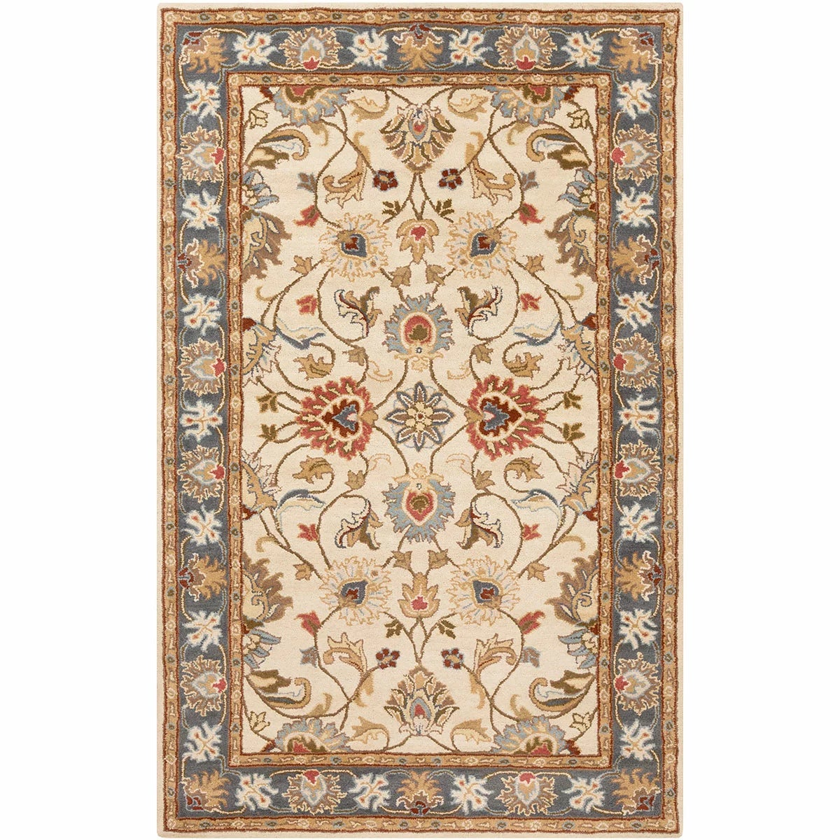 Livabliss Caeser Cream Wool Rug, in 3 Sizes, view 6