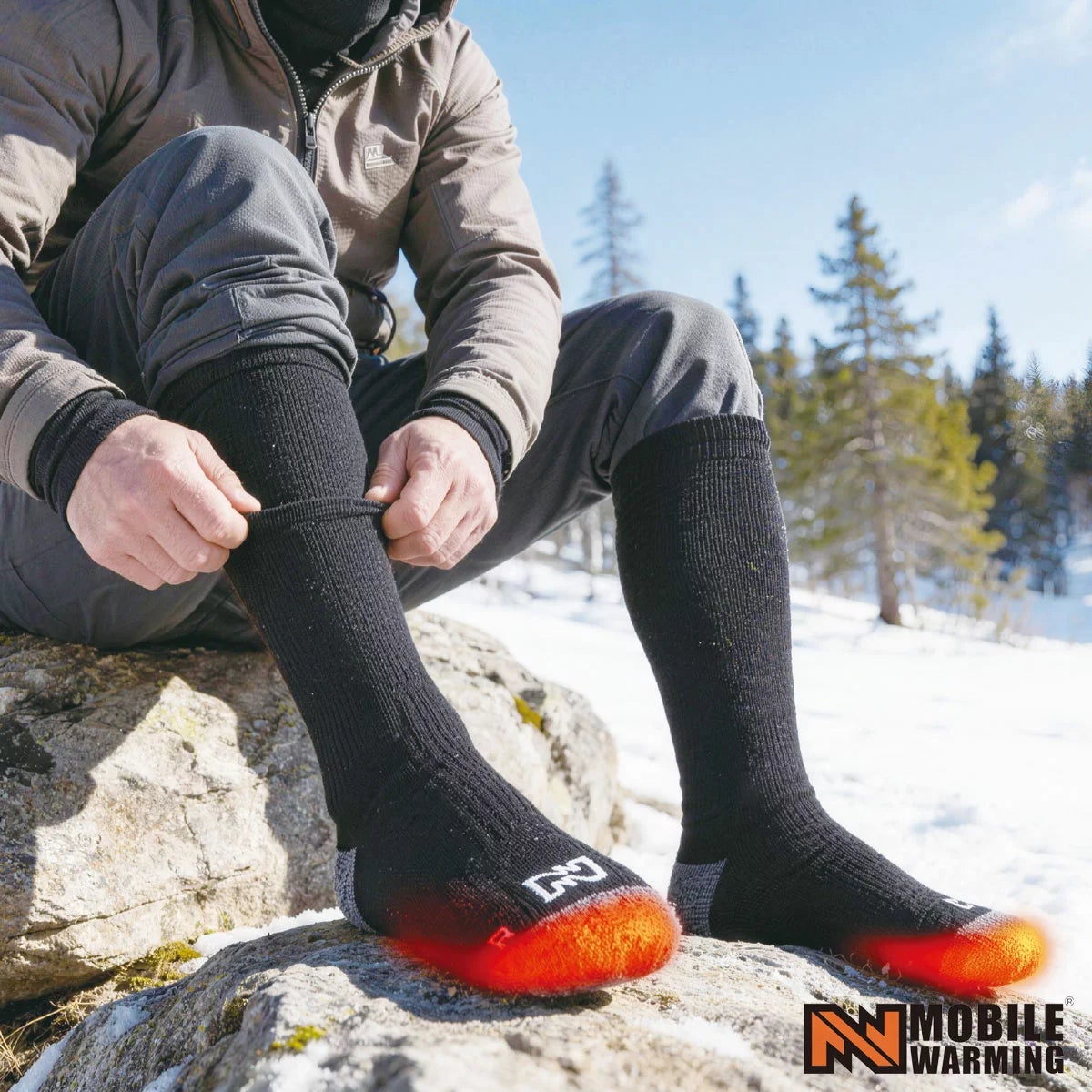Mobile Warming® Heated Socks in 2 Sizes