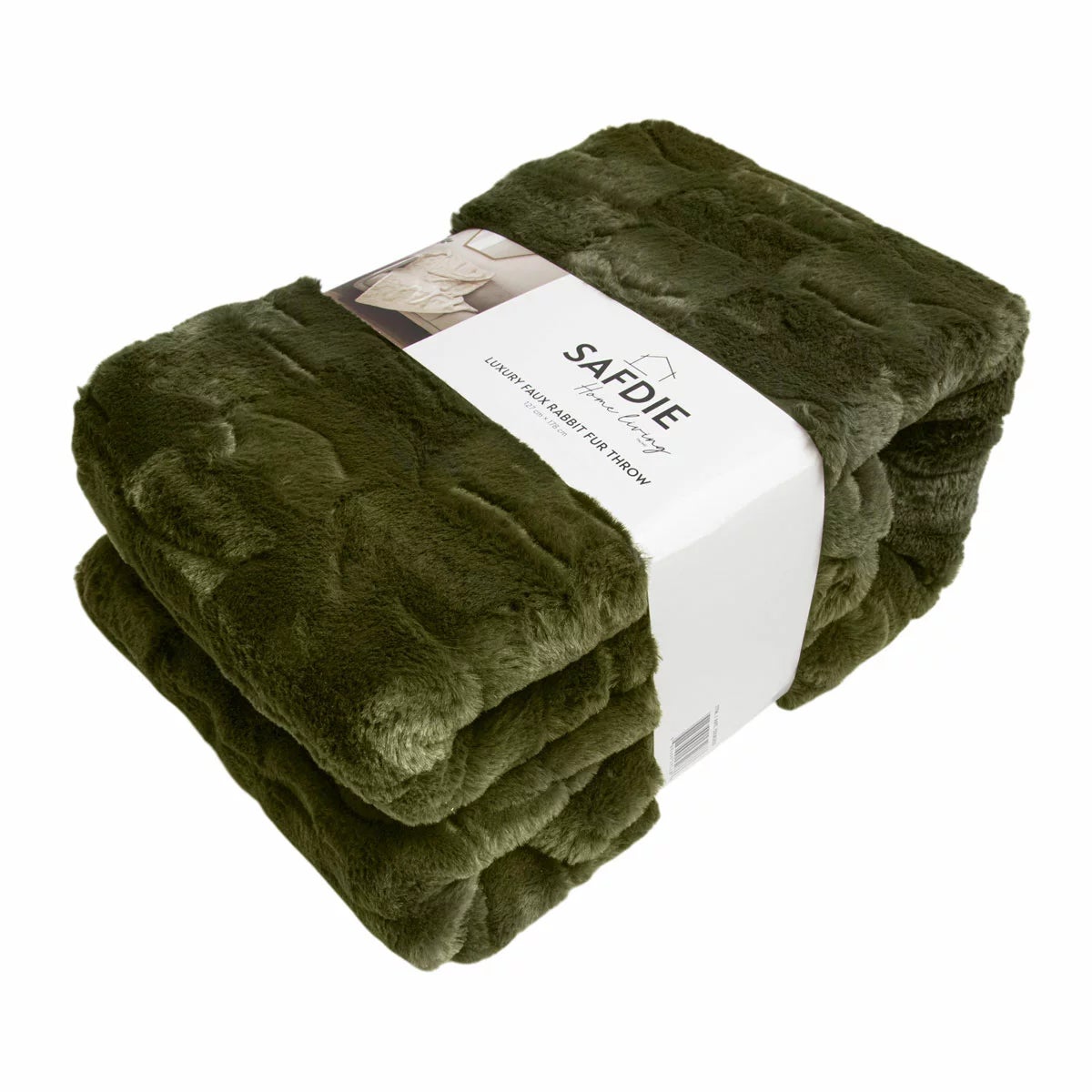 Safdie Luxury Faux Rabbit Fur Throw, 127 x 178 cm, view 22