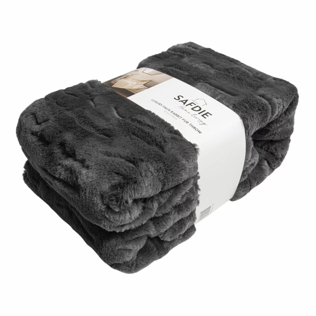 Safdie Luxury Faux Rabbit Fur Throw, 127 x 178 cm, view 27