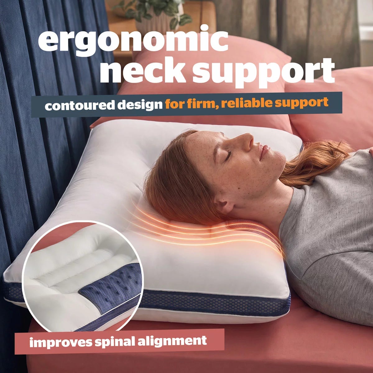 Silentnight Smart Sleep Magnetic Neck Therapy Pillow, view 3
