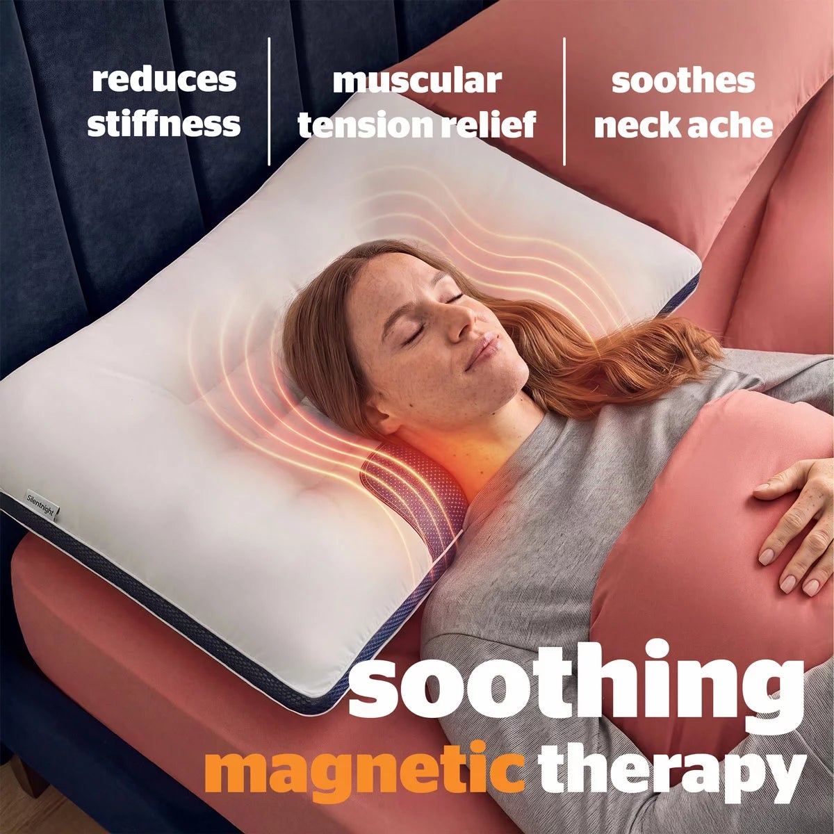 Silentnight Smart Sleep Magnetic Neck Therapy Pillow, view 2