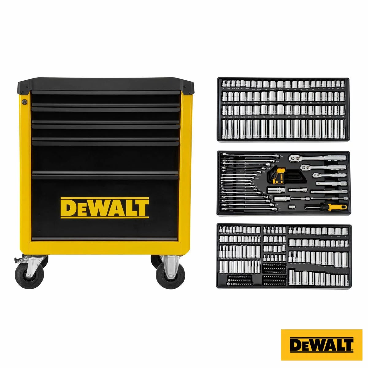 DEWALT Mechanics Roller Cabinet + 341pc Mechanics Tool Set