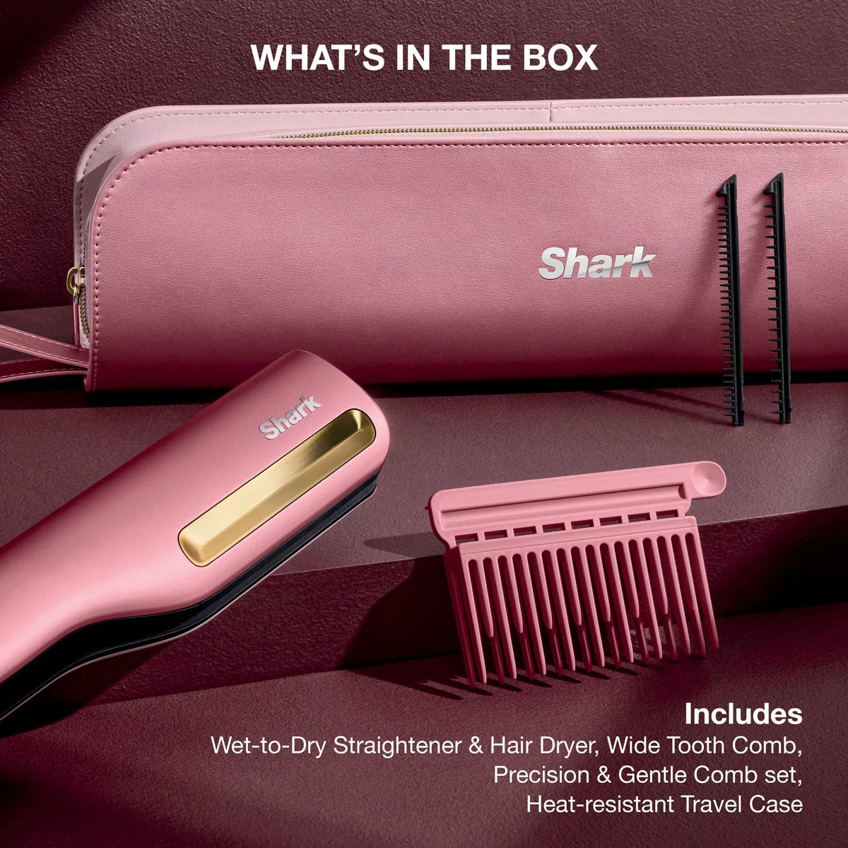 Shark HT401UKPU SilkiPro Hair Straightener & Hair Dryer, view 16