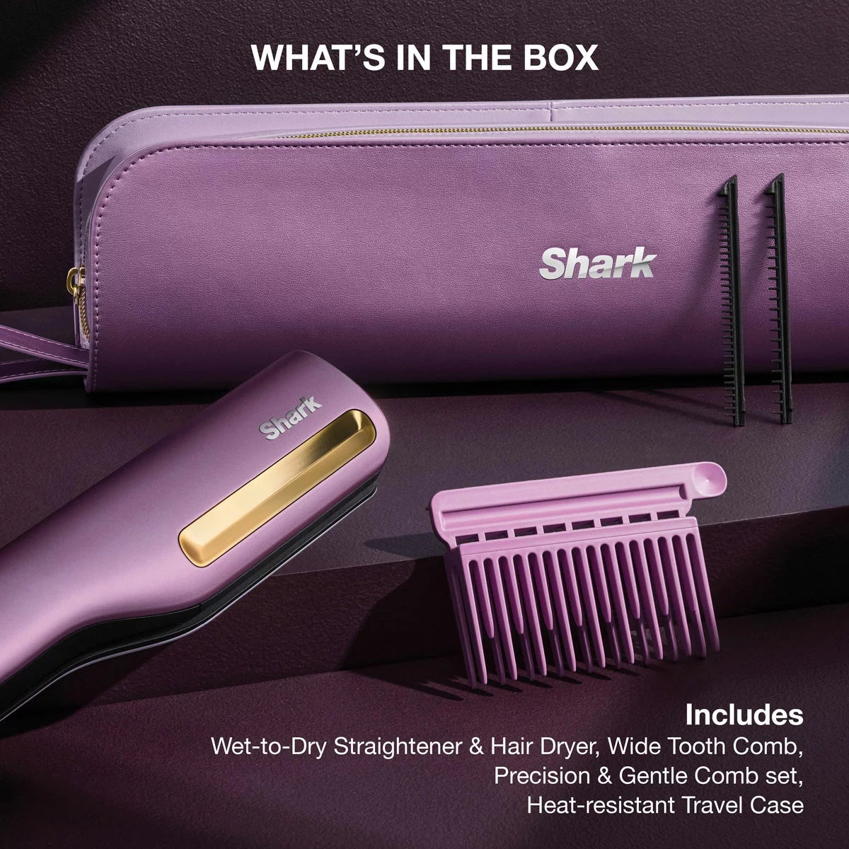 Shark HT401UKPU SilkiPro Hair Straightener & Hair Dryer, view 21