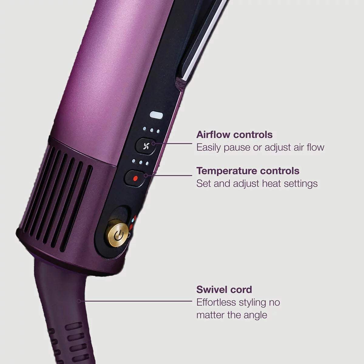 Shark HT401UKPU SilkiPro Hair Straightener & Hair Dryer, view 22