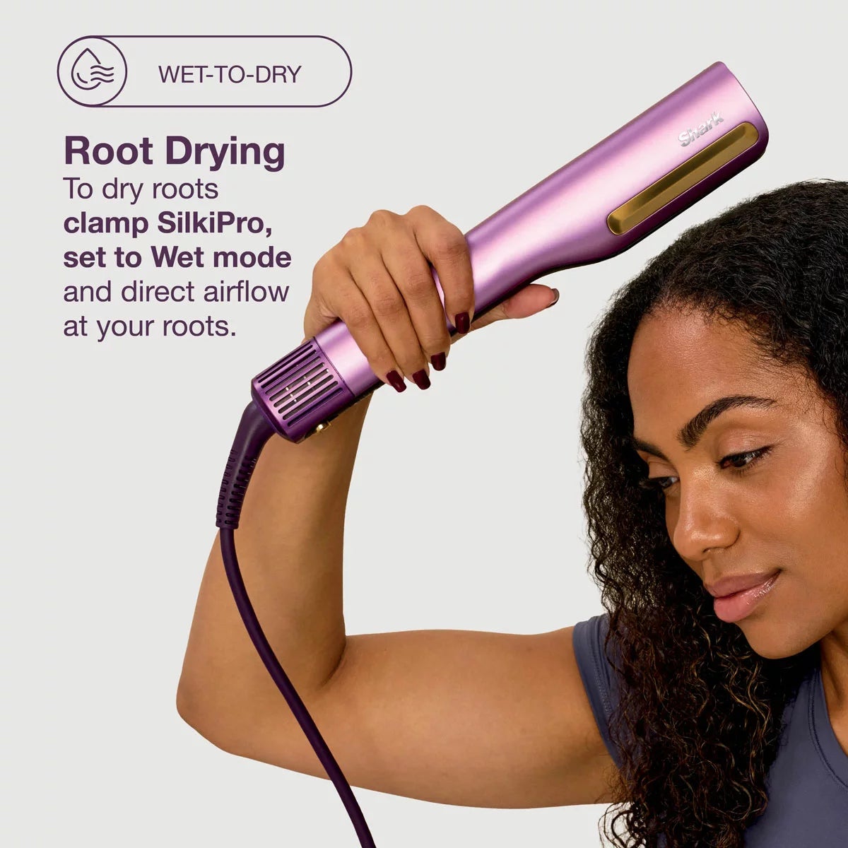 Shark HT401UKPU SilkiPro Hair Straightener & Hair Dryer, view 24