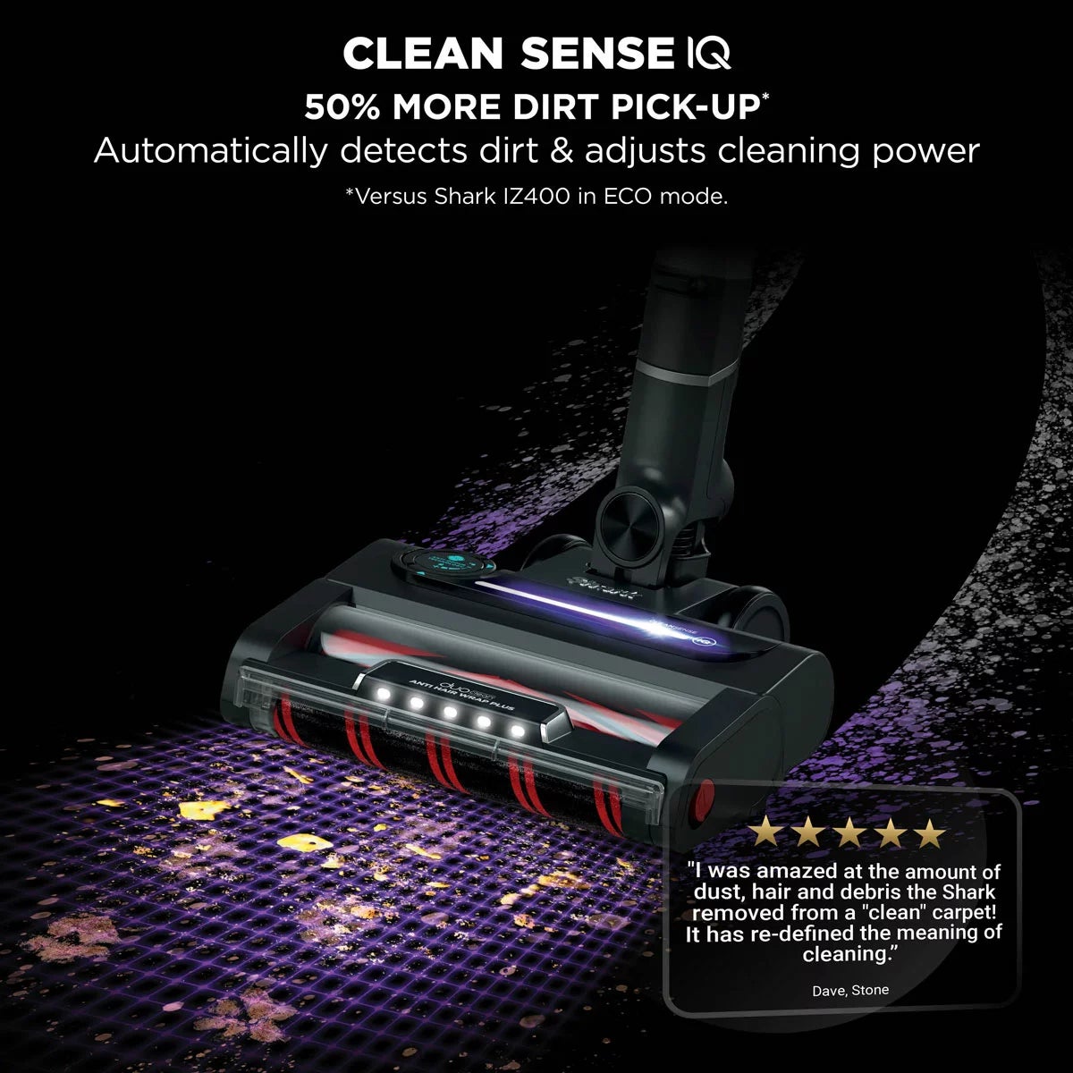Shark IZ400UKT Stratos Anti Hair Wrap Plus Cordless Vacuum in Charcoal Grey & Copper, view 3