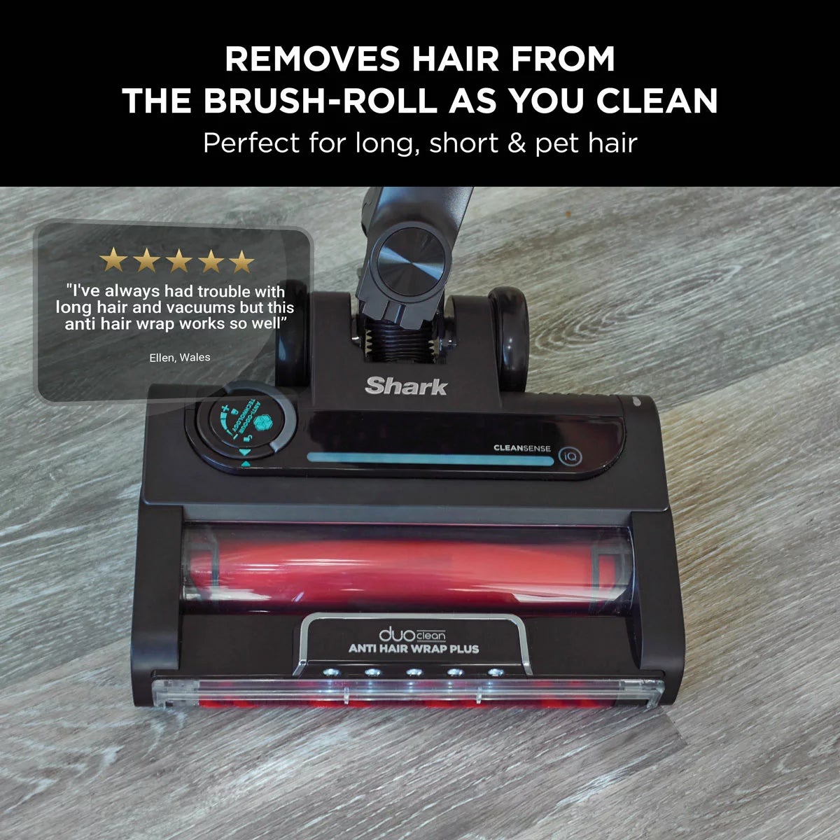 Shark IZ400UKT Stratos Anti Hair Wrap Plus Cordless Vacuum in Charcoal Grey & Copper, view 2