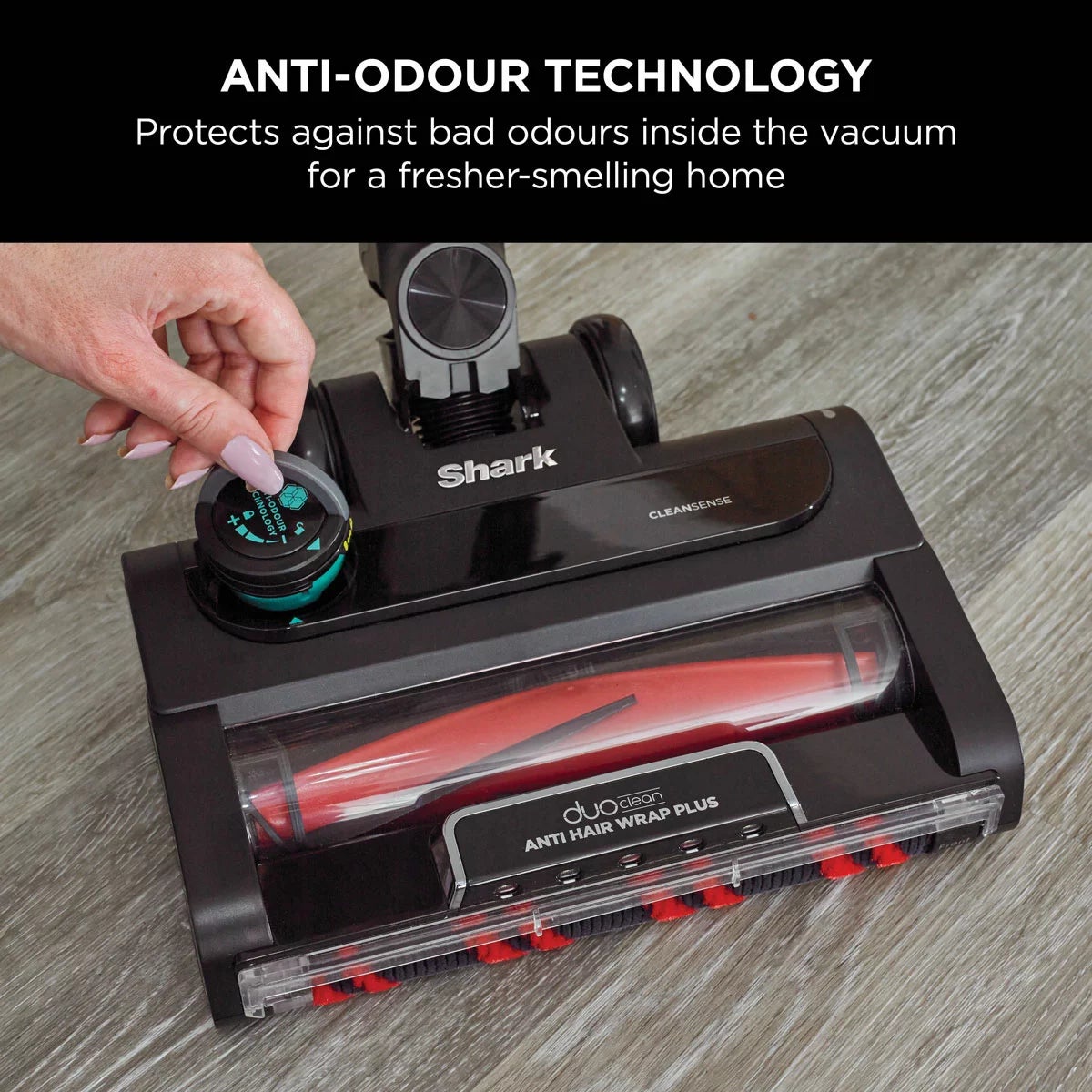 Shark IZ400UKT Stratos Anti Hair Wrap Plus Cordless Vacuum in Charcoal Grey & Copper, view 4