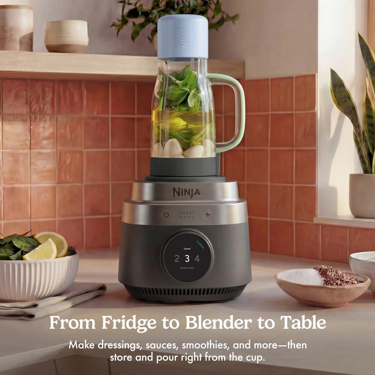 Ninja LB401UKBK CrushBOSS 3-in-1 Kitchen System With Food Processor & Tumbler in Oynx, view 6
