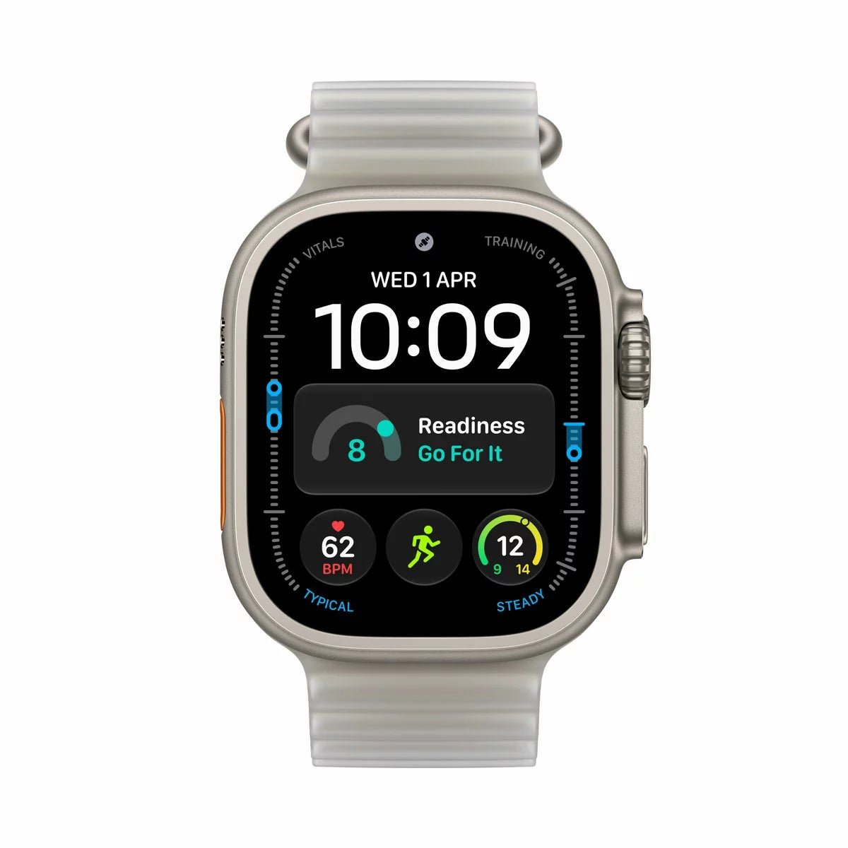 Apple Watch Ultra 4 GPS + Cellular, 49mm Titanium Case with Ocean Band, view 10