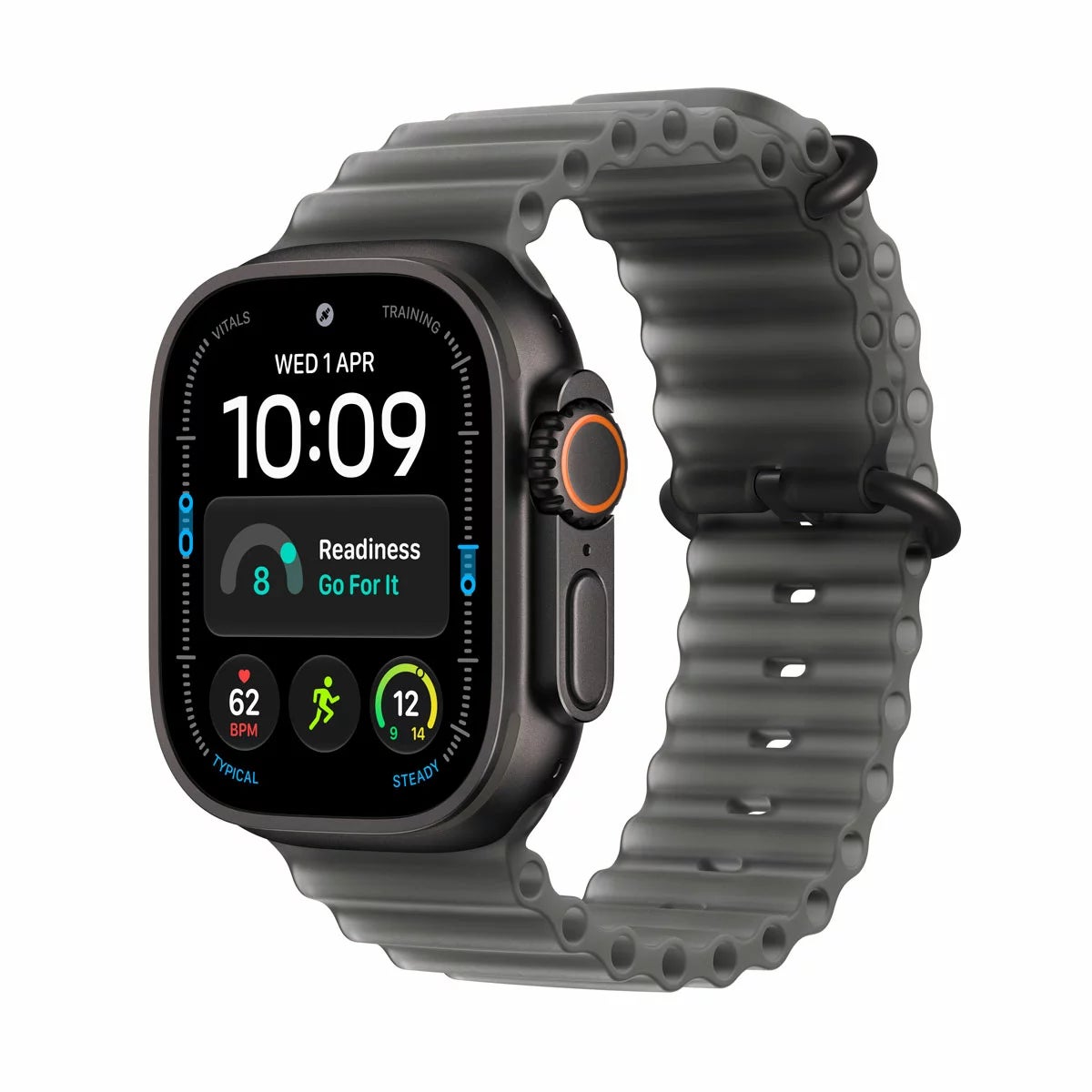 Apple Watch Ultra 4 GPS + Cellular, 49mm Titanium Case with Ocean Band, view 17
