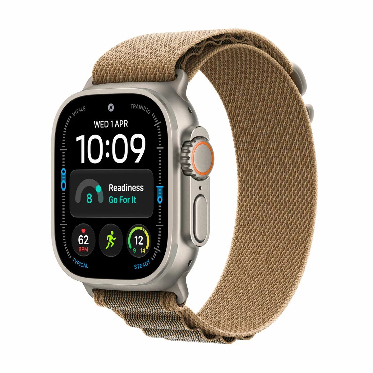 Apple Watch Ultra 4 GPS + Cellular, 49mm Titanium Case with Desert Trail Loop, view 17