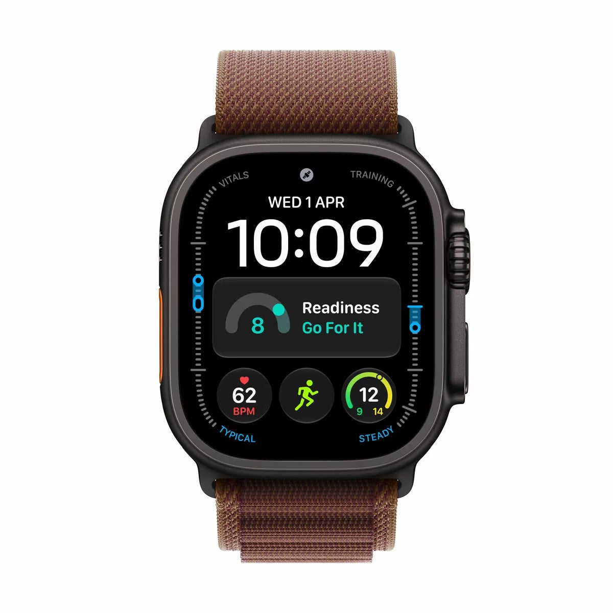 Apple Watch Ultra 4 GPS + Cellular, 49mm Titanium Case with Burgundy Alpine Loop, view 18