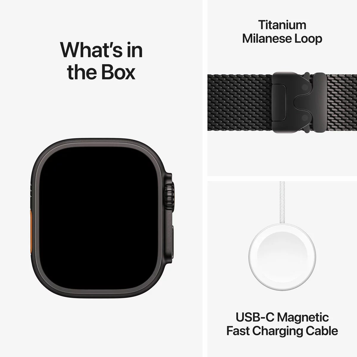 Apple Watch Ultra 4 GPS + Cellular, 49mm Titanium Case with Black Titanium Milanese Loop, view 24
