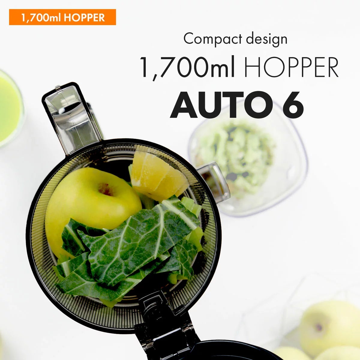 Kuvings AUTO6 Hands Free Juicer in Light Silver, view 4