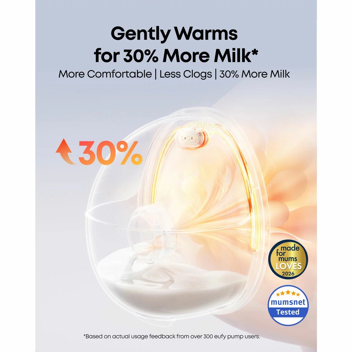 eufy S1 Pro Heated Electric Breast Pump with Charging Case & Replacement Accessories, view 2