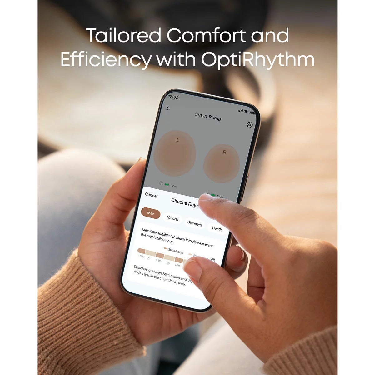eufy S1 Pro Heated Electric Breast Pump with Charging Case & Replacement Accessories, view 5