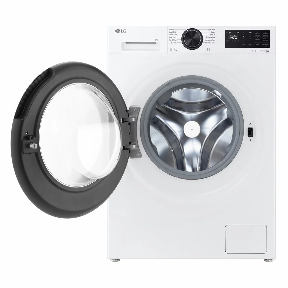 LG Series 3 F2X50S9NLB, 9kg Washing Machine, A Rated in White, view 2