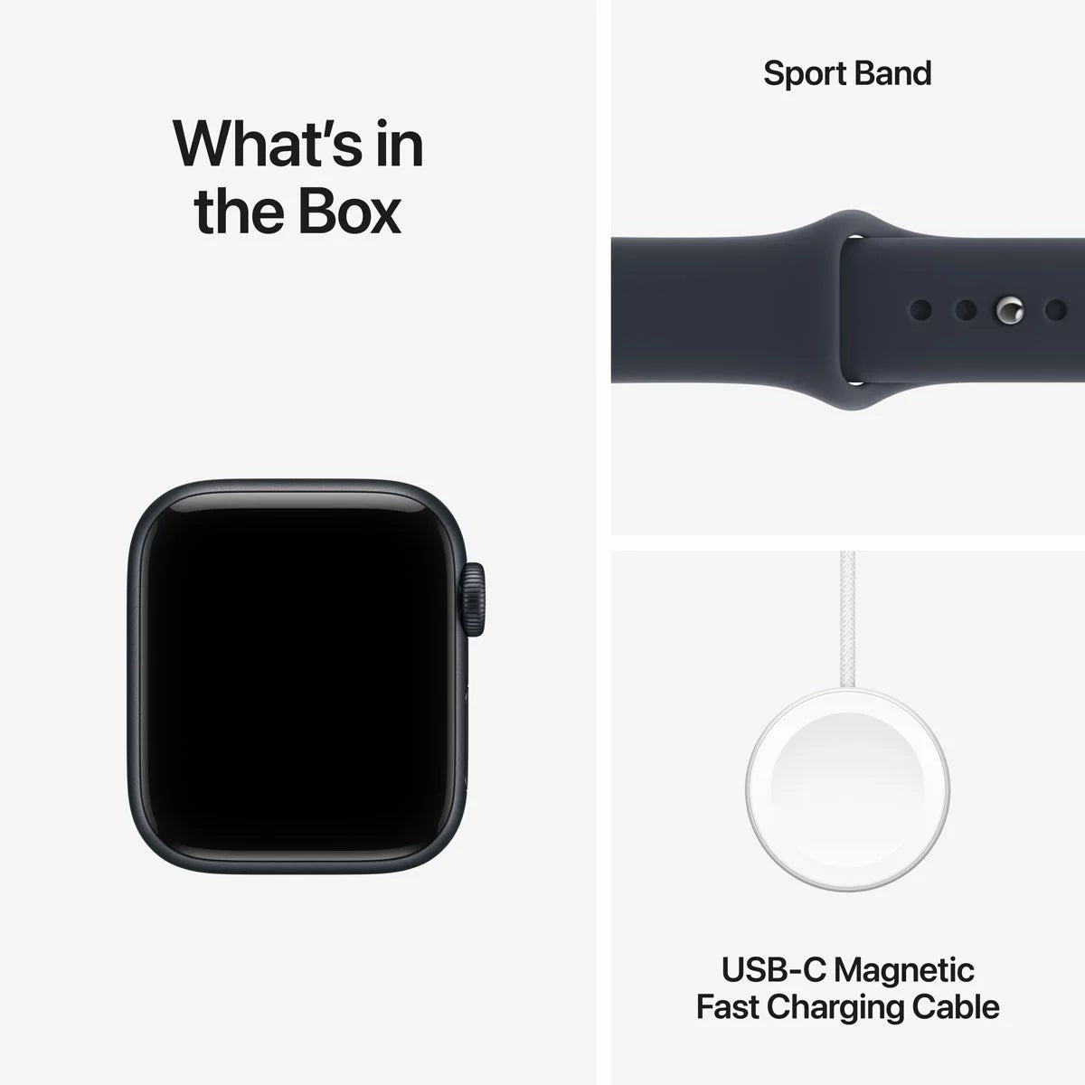 Apple Watch SE 3 GPS, 40mm Aluminium Case with Sport Band M/L, view 24