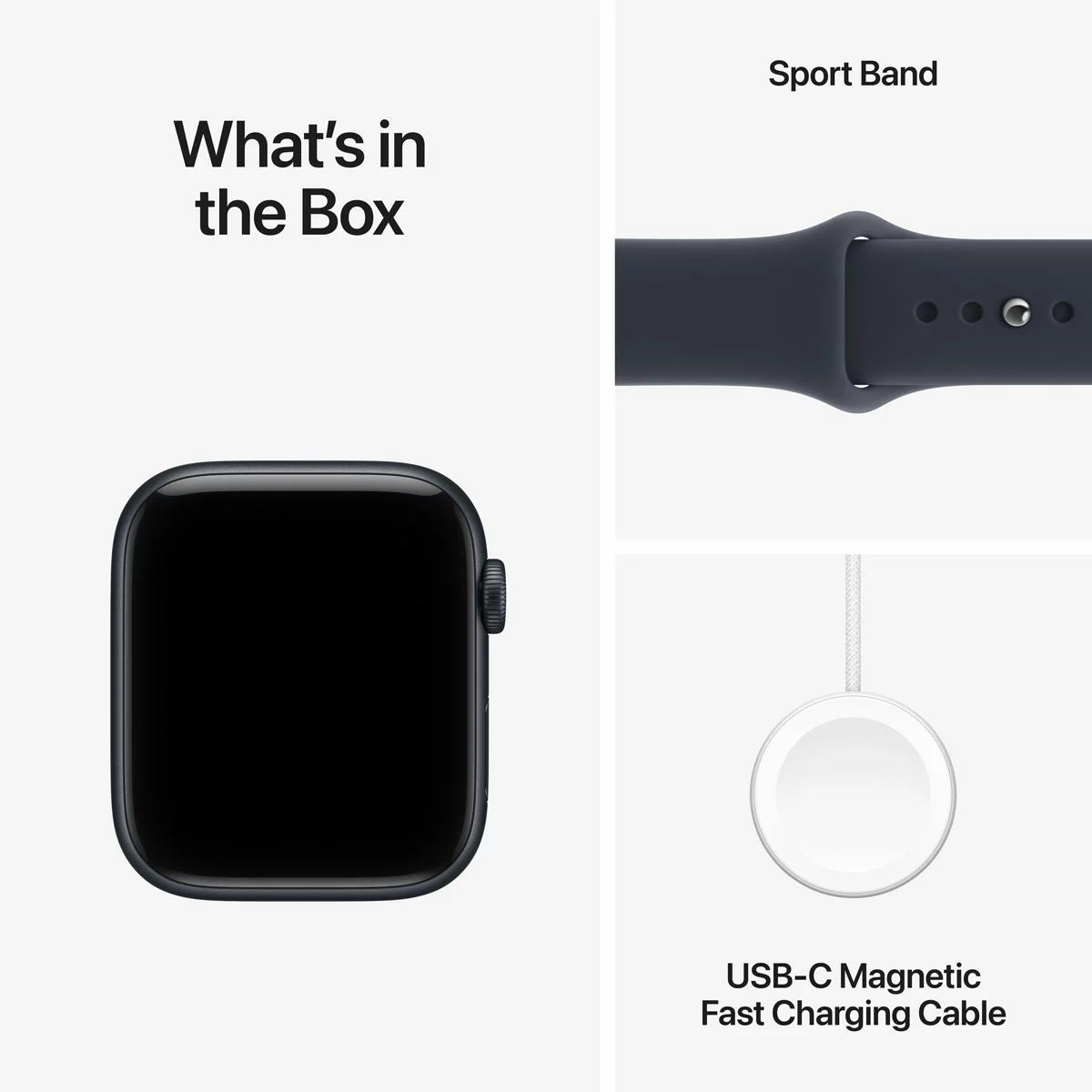 Apple Watch SE 3 GPS, 44mm Aluminium Case with Sport Band S/M, view 24