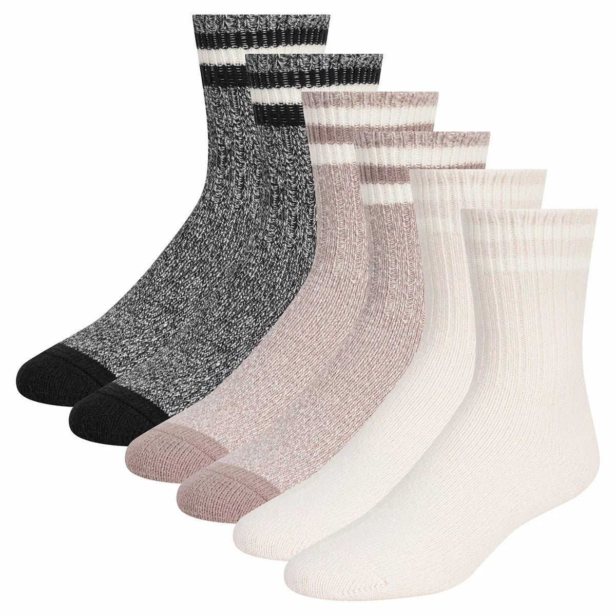 Weatherproof Women's Boot Sock, 6 Pack, view 2