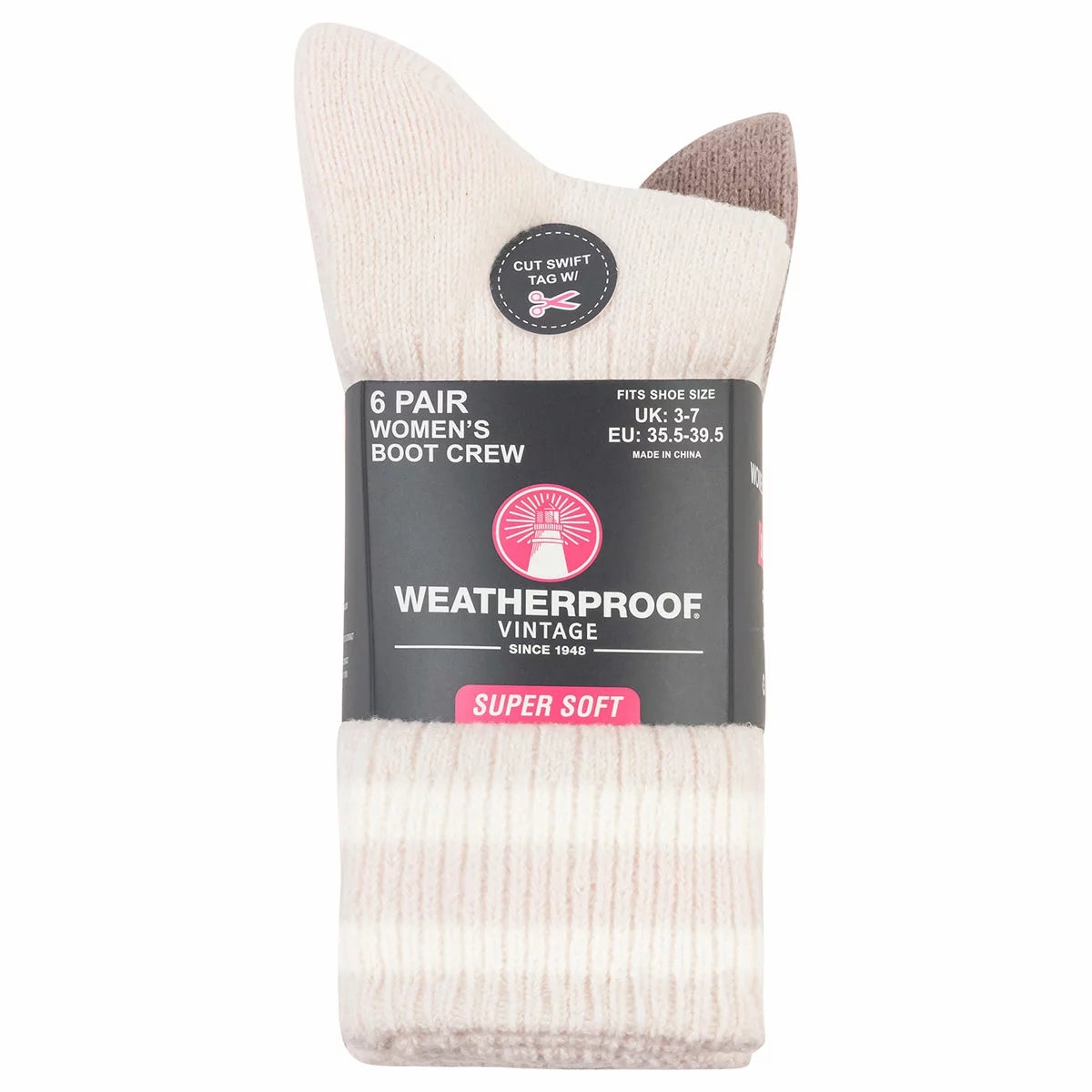 Weatherproof Women's Boot Sock, 6 Pack, view 17