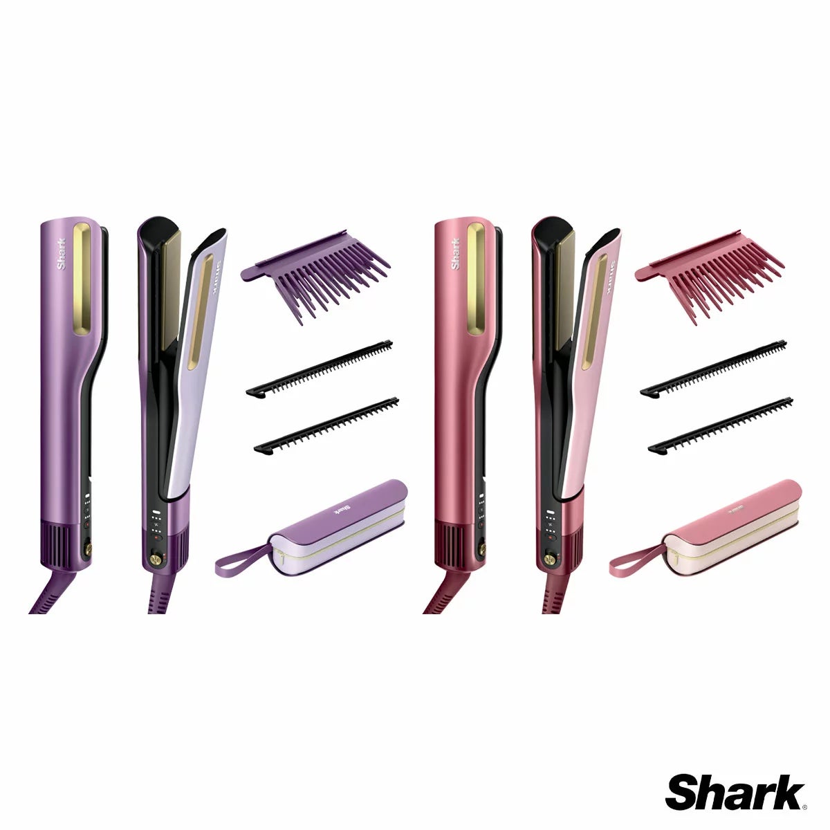 Shark HT401UKPU SilkiPro Hair Straightener & Hair Dryer