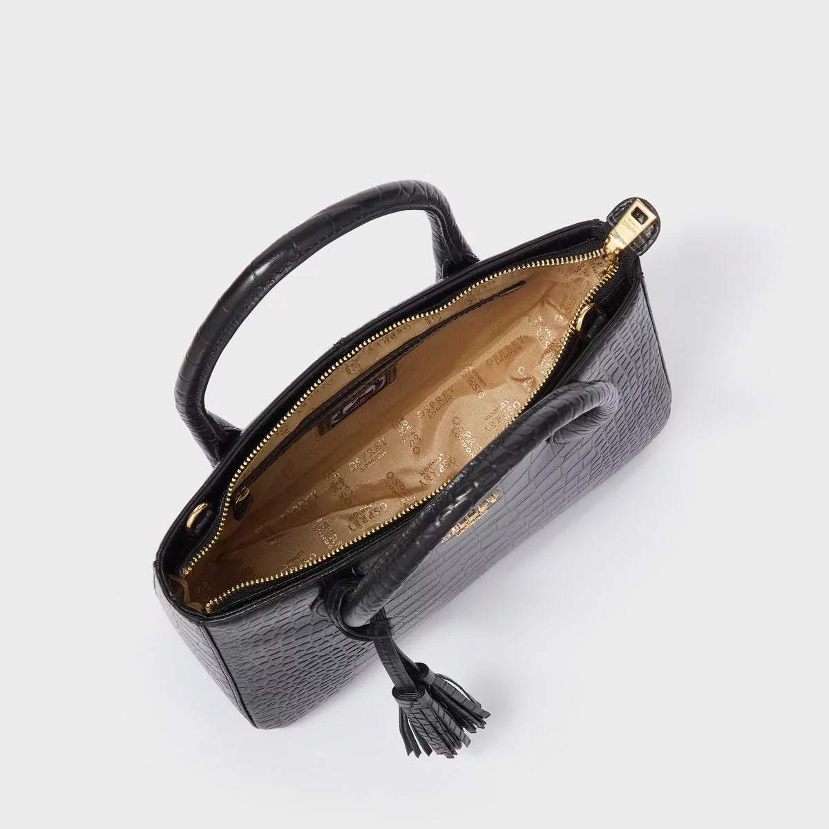 Osprey Belgravia Leather Crossbody Grab Bag, view 6
