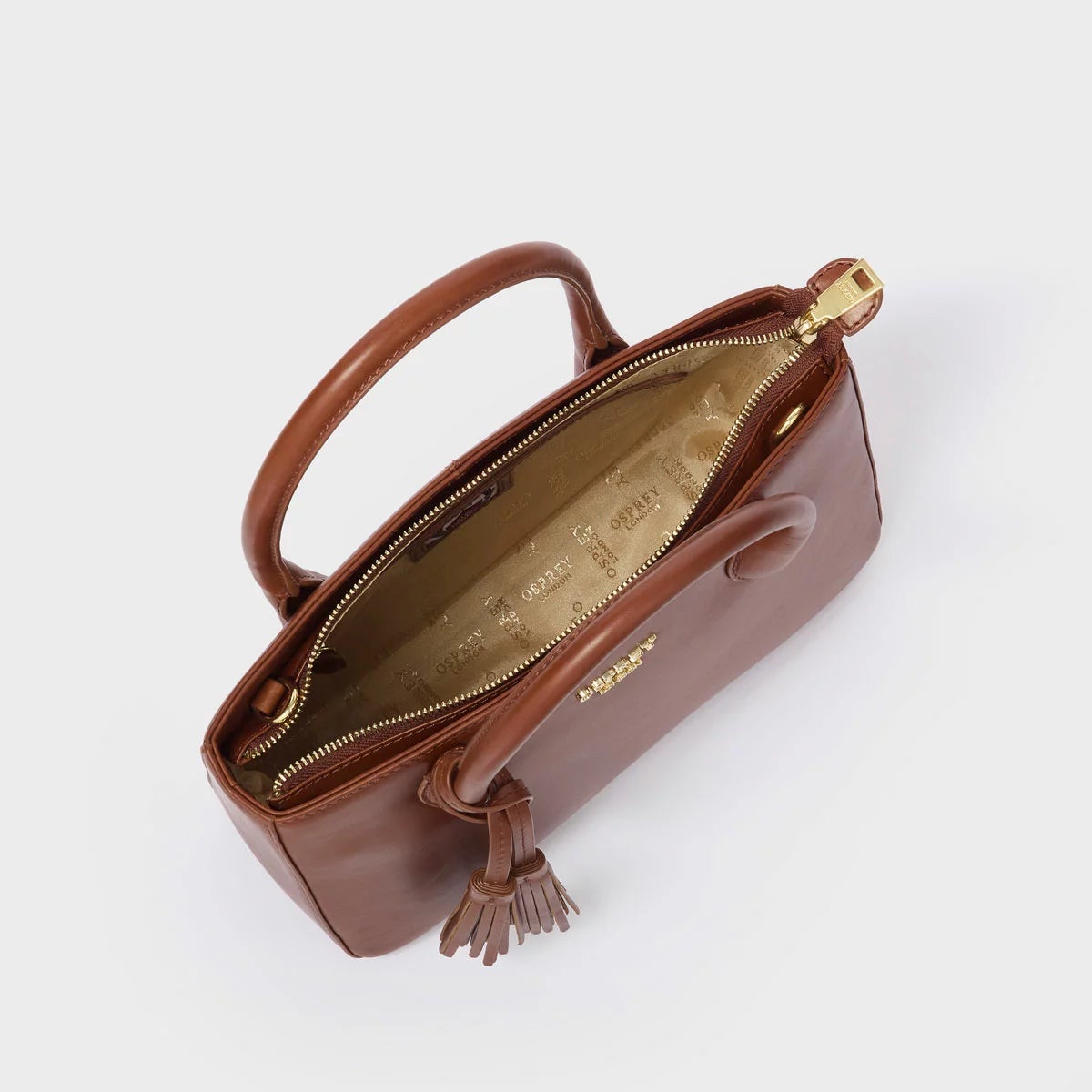 Osprey Belgravia Leather Crossbody Grab Bag, view 9