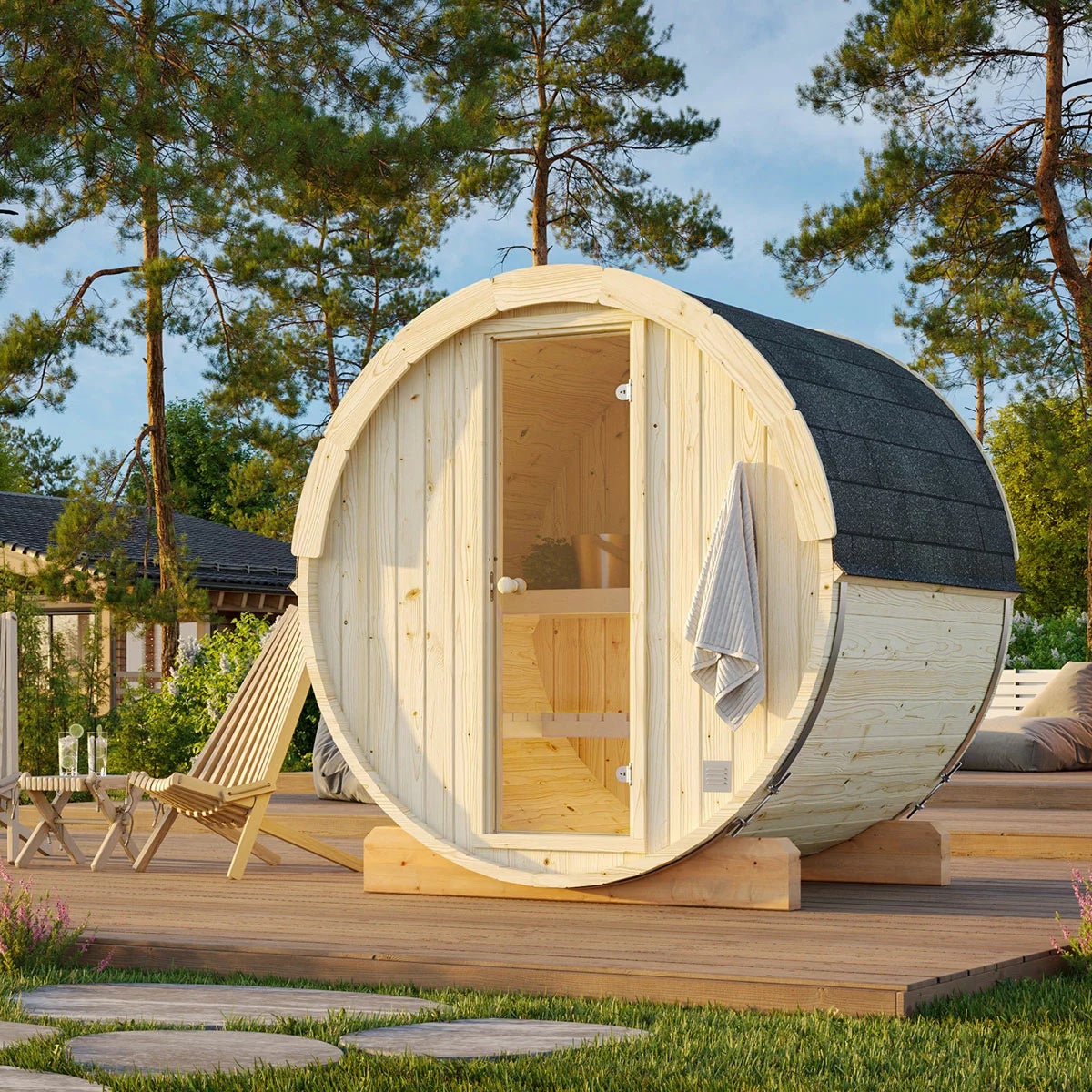 Palmako Barrel Sauna Set