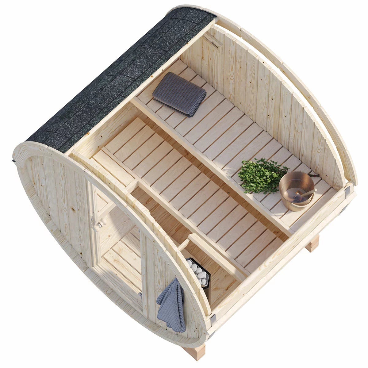 Palmako Barrel Sauna Set, view 5