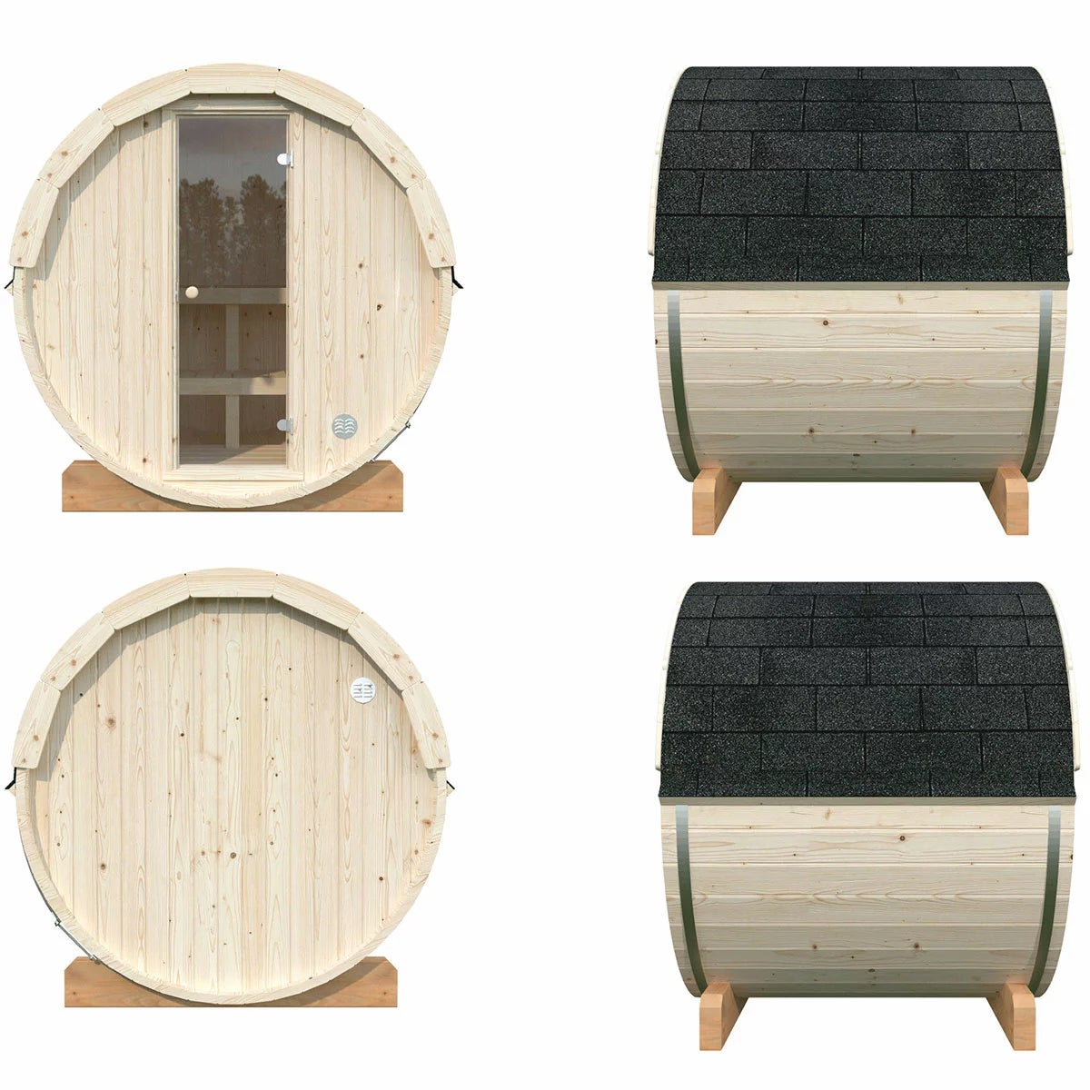 Palmako Barrel Sauna Set, view 3