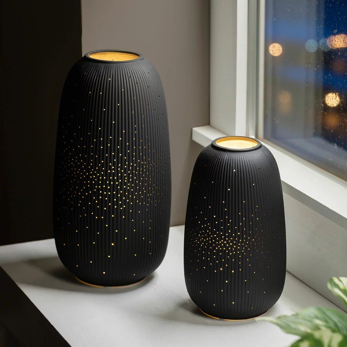 Evergreen LED Porcelain Lantern, 2 Piece Set, view 10