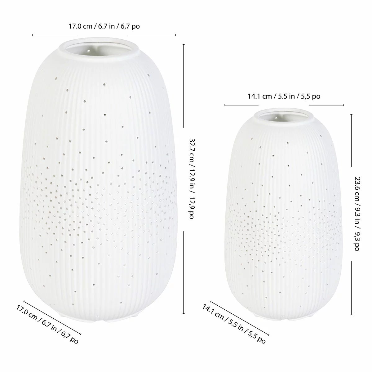 Evergreen LED Porcelain Lantern, 2 Piece Set, view 19